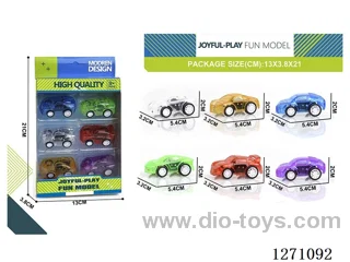 6pcs Pull-back Cars