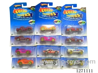 Color-Changing free wheel Alloy Car