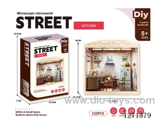 Micro Play House Kitchen Set (Decorative Ceiling with Lights)