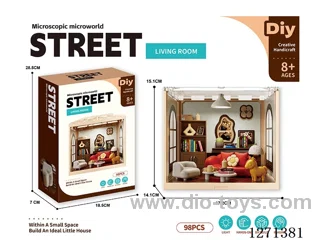 Micro Play House Living Room Set (Flat Ceiling with Lights)