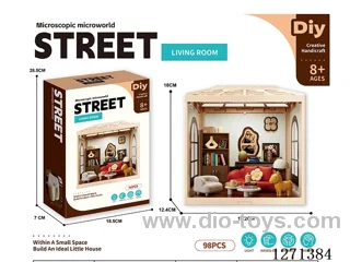Micro Play House Living Room Set (Decorative Ceiling, No Lights)