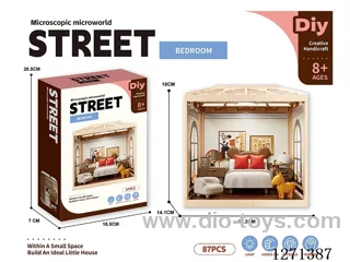 Micro Play House Bedroom Set (Decorative Ceiling with Lights)