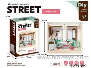 Micro Play House Bathroom Set (Flat Ceiling with Lights)