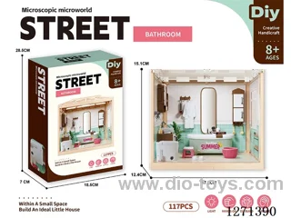 Micro Play House Bathroom Set (Flat Ceiling without Lights)