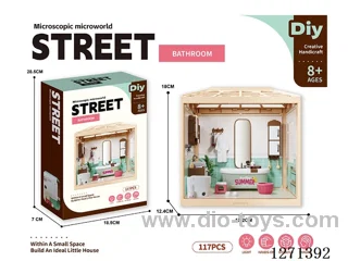 Micro Play House Bathroom Set (Decorative Ceiling without Lights)