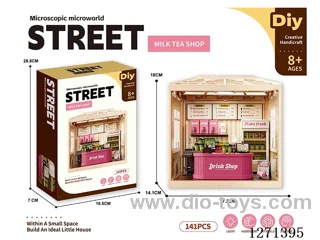 Micro Play House Bubble Tea Set (Decorative Ceiling with Lights)