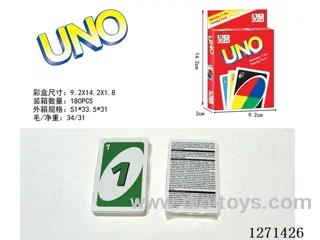 English UNO Playing Cards
