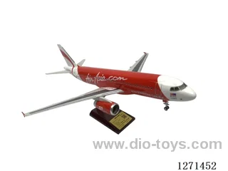 1:80 Scale AirAsia 320 Voice-Activated Light-Up Wheeled Scale Model Airplane