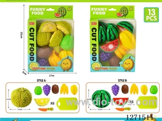 Peeled fruit 13PCS 2 styles mixed