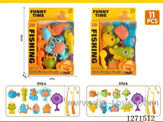 fishing toys 11PCS 2 styles mixed