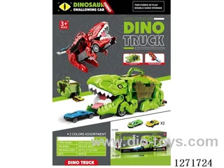 Dinosaur Devourer Track Storage Car (includes 2 Free Wheel Alloy Cars)