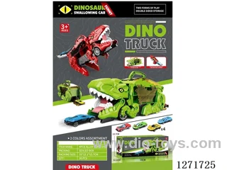 Dinosaur Devourer Track Storage Car (includes 4 Free Wheel Alloy Cars)