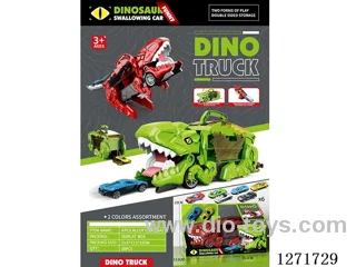 Dinosaur Devourer Track Storage Car (includes 6 free wheel alloy cars)