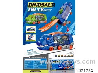 Tyrannosaurus Rex Storage Car (with 6 Pull-Back Cars)