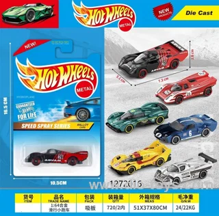 1:64 Alloy Die cast mini car toy in blister card
