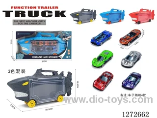 Shark Free Wheel Car + 4 Free Wheel Alloy cars