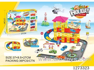 Parking Lot (Includes 4 Cars, 1 Plane)