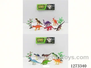 6PCS 4.5-inch Solid Dinosaurs (Assorted 2 Styles)