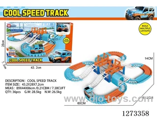 Electric Track Car 126PCS not included battery
