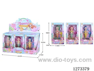 3.5-Inch Barbie Mermaid Doll 15PCS