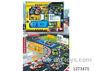 Pull Back Catapult Racing Set