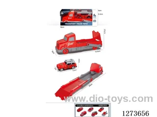 Launch Track Folding Car with 1 Free Wheel AB Fire Truck