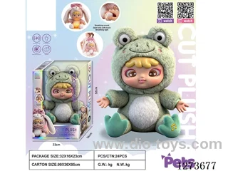 Heartbeat doll + lights + music + 4 IC + storage function for single/double shoulder backpacks