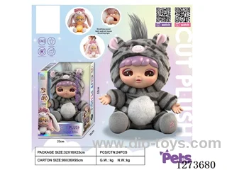 Heartbeat doll + lights + music + 4 IC + storage function for single/double shoulder backpacks