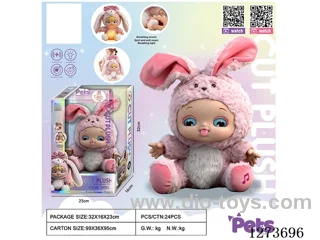 Heartbeat doll + lights + music + 4 IC + storage function for single/double shoulder backpacks