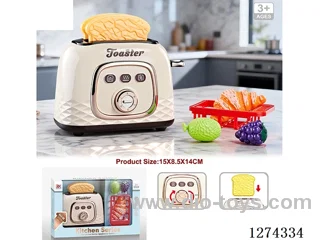 Toaster Set / Bread pops up, bell sound / No batteries included