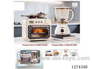 Juicer: Rotation; Microwave: Lights, Music / 2AA + 2AA (batteries not included)