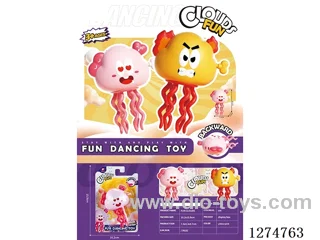 Wind-Up-Dancing Emoji - Orange
