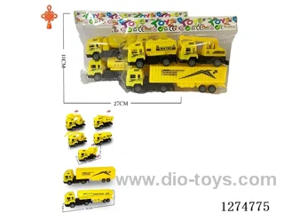 3PCS pull back toys 2 mixed