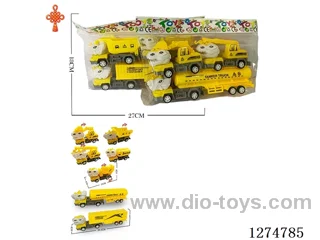 3PCS pull back toys 2 mixed