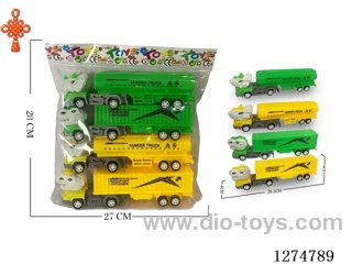 4PCS pull back toys 2 colors