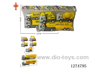 3PCS pull back toys 2 mixed