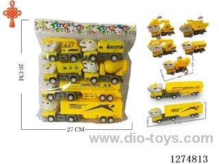 6PCS pull back toys 2 mixed