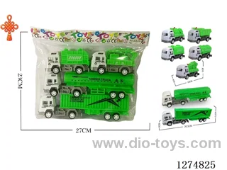 4PCS pull back toys