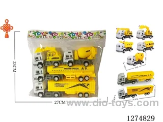 4PCS pull back toys