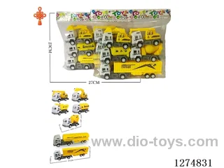 5PCS pull back toys 2 mixed