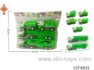 4PCS pull back toys