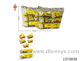 5PCS pull back toys 2 mixed
