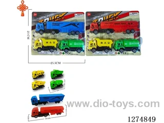 3PCS pull back toys 2 mixed