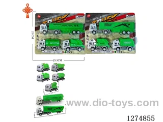 3PCS pull back toys 2 mixed