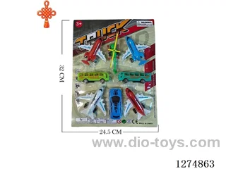 8PCS pull back toys