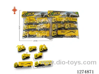 5PCS pull back toys 2 mixed