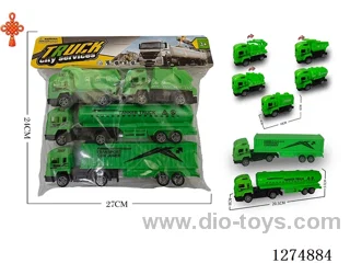 4PCS pull back toys
