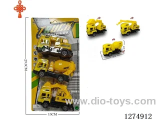 3PCS pull back toys