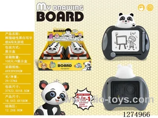 Magnetic Drawing Board - Black and White + Puzzle Game 12PCS
