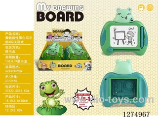 Magnetic Drawing Board - Black and White + Puzzle Game 12PCS